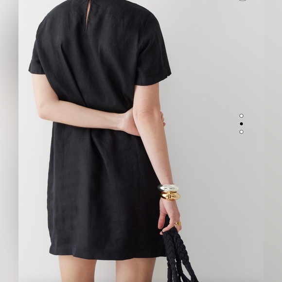 (New with tags) J Crew Linen T Shirt Dress - Picture 3 of 3